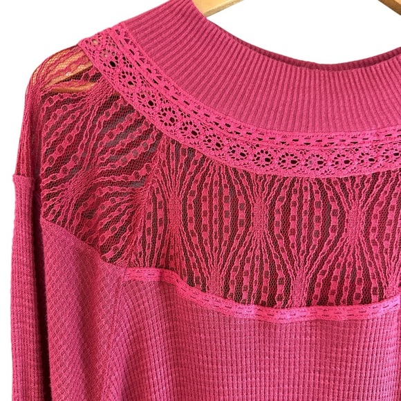 Free People Spring Valley Waffle Knit Top - Picture 6 of 12